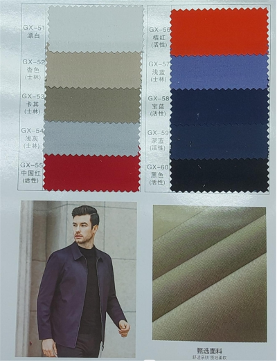 YL    全棉高密細斜     100%C    32*21    133*78    2/1    ≥190g/m     58″-59″   磨毛 45度照